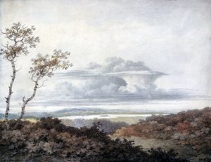 Estudo da paisagem rural e das nuvens por Luke Howard, março de 1849 de Unbekannt