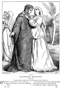 Ruth abraçando sua sogra, 1873 de Unbekannt