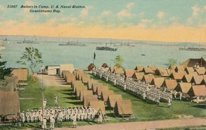 Marinheiros em Camp, Estação Naval dos EUA, Guantanamo Bay, c1911 de Unbekannt