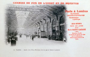Estação Saint-Lazare, Paris, c1900 de Unbekannt