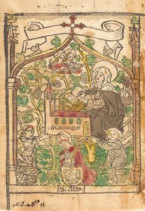 Santo Alto, Santa Brígida e os Fundadores do Mariamunster, c. 1500. de Unbekannt