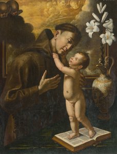 Santo Antônio de Pádua com o menino Jesus