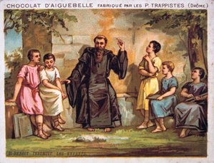 São Benoit instrui as crianças, século XIX de Unbekannt