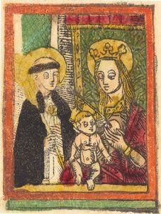 São Bernardo com a Madona e o Menino, 14801500. de Unbekannt