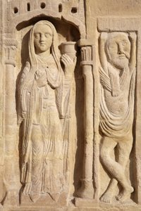 Basílica de Saint Denis. Portal central. The wise virgin, 20150919, Saint-Denis, França. de Unbekannt