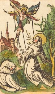 São Francisco Recebendo os Estigmas, 15001510. de Unbekannt