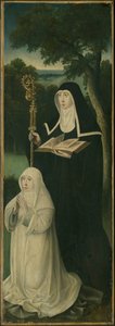 Santa Gertrudes de Nivelles e uma Cônegoa Agostiniana, 152550. de Unbekannt