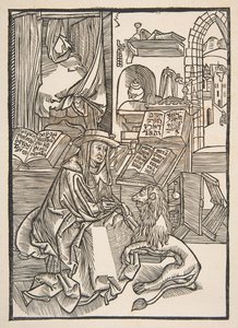 São Jerônimo extraindo um espinho do pé do Lions, Lyon 1508 copy.nd de Unbekannt