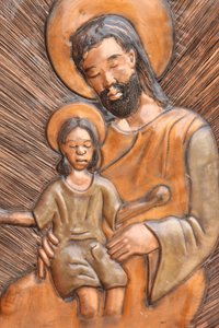 São José e Jesus estátua Brazzaville Congo de Unbekannt