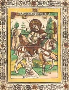 São Martinho e o Mendigo, c. 1490. de Unbekannt