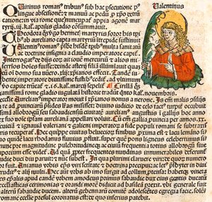 São Valentim da Crônica de Nuremberg, 1493 de Unbekannt