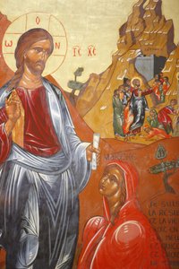 A ressurreição de Sainte Marthe de Tarascon abadia de Lázaro por Jean- Marie Vien de Unbekannt