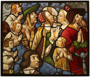Santos e adoradores em adoração, França, 151015. de Unbekannt