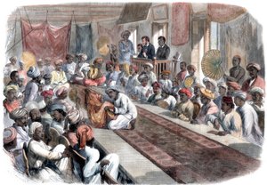 Venda em Calcutá de valiosos presentes do governo e jóias de Lucknow, 1860 de Unbekannt