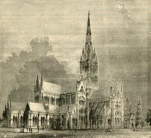 Catedral de Salisbury, 1890. de Unbekannt