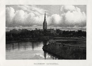 Catedral de Salisbury, Wiltshire, Inglaterra, século XIX de Unbekannt
