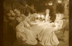 Salon 1910. Ludovic Alleaume Depois do jantar, 1910. de Unbekannt