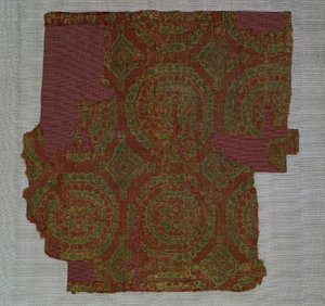 Samite com rodelas de rosetas, 700s-800s. de Unbekannt