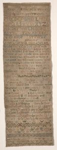 Sampler, 1717. de Unbekannt