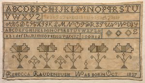 Sampler, 1837. de Unbekannt