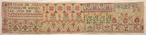Sampler, 1840. de Unbekannt