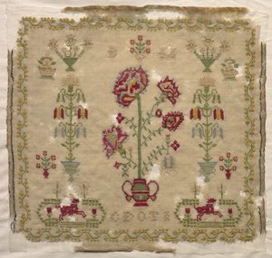 Sampler, início do século XIX. de Unbekannt