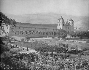 Missão de Santa Barbara, Califórnia, c1897. de Unbekannt