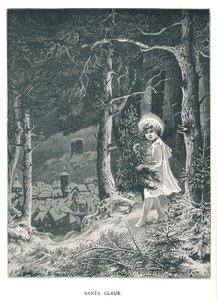 Papai Noel. Ilustração da revista Strand Magazine de janeiro a junho de 1891 de Unbekannt