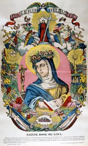 Santa Rosa de Lima, século XIX de Unbekannt