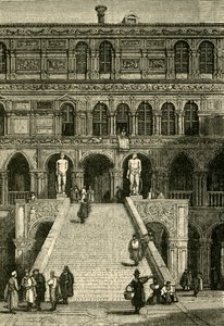 Scala dei Giganti no Palácio dos Doges, Veneza, 1890. de Unbekannt