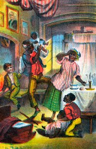 Cena de Harriet Beecher Stowes tio Toms Cabin, c1870 de Unbekannt