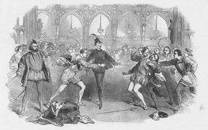 Cena de Spohrs Faust, na Ópera Italiana Real, 1852. de Unbekannt