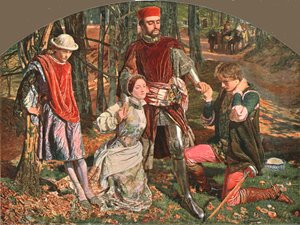 Cena dos dois cavalheiros de Verona, 1851, c1902. de Unbekannt