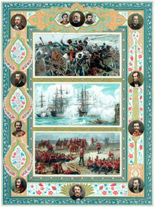 Cenas de compromissos militares britânicos, c1887 de Unbekannt