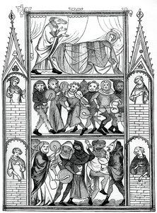 Cenas da História de Fauvel, século XV, 1870 de Unbekannt