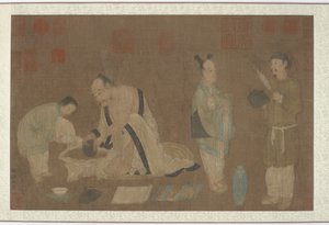 Estudioso e atendentes, dinastia Ming, 1368-1644. de Unbekannt