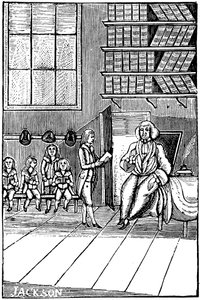 Professor e seus alunos, século XVIII de Unbekannt