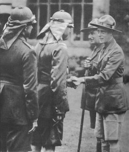 Escoteiros recebidos pelo príncipe de Gales no jamboree em Arrowe Park, Birkenhead, 1929 1936 de Unbekannt