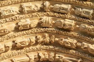 Esculturas. Catedral de St. Stephen, Bourges, França de Unbekannt