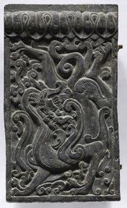 Seção de uma plataforma de caixão: Dragon, 550-577. de Unbekannt