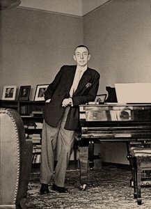 Sergei Rachmaninoff, na Villa Senar, 1939. de Unbekannt