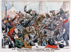 Lutas sérias pelo Movimento Liberal na Rússia, São Petersburgo, 1904 de Unbekannt