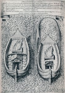 Fireship do século XVII, c1660 de Unbekannt