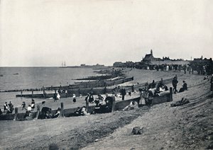 Sheerness - passeio e praia, 1895 de Unbekannt