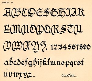 Folha 14, de um portfólio de alfabetos, 1929 de Unbekannt