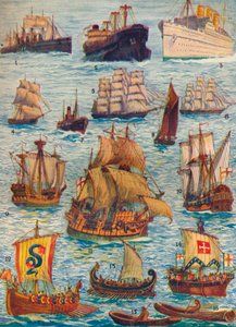 Navios de vários tipos e muitos séculos, c1934 de Unbekannt