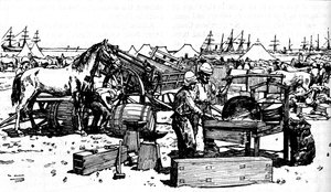 Shoeing Forge da artilharia de New South Wales em Suakim, c1885, 1902 de Unbekannt