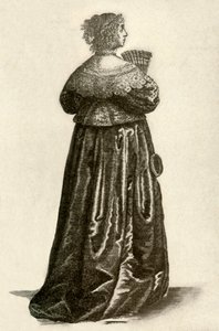 Mostra o vestido de uma dama inglesa, 1640, 1937. de Unbekannt