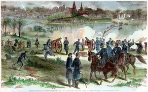 Cerco a Fredericksburg, Virgínia, guerra civil americana, c1864-c1865 de Unbekannt