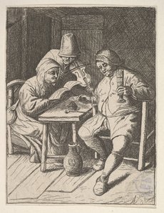 Casais cantando e violino, 1610-85. de Unbekannt